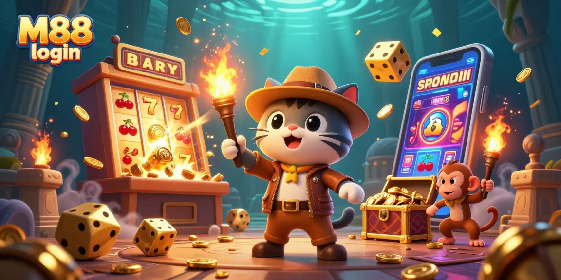 Join the adventure at M88 login and discover exciting casino games amidst golden treasures.