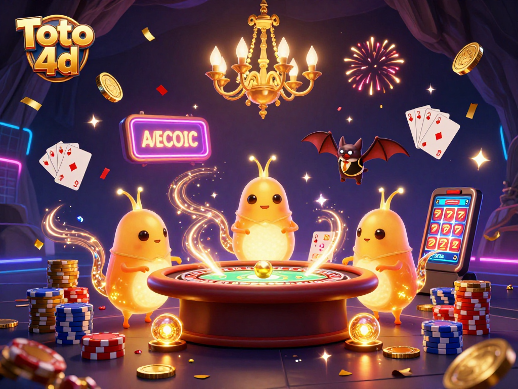 Experience Toto 4d with vibrant glowworms lighting up a captivating cave casino.