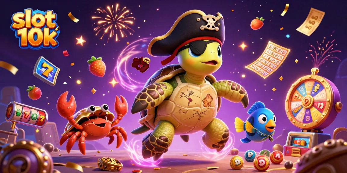 Experience thrilling wins with slot 10k; colorful characters and dynamic casino elements create excitement.