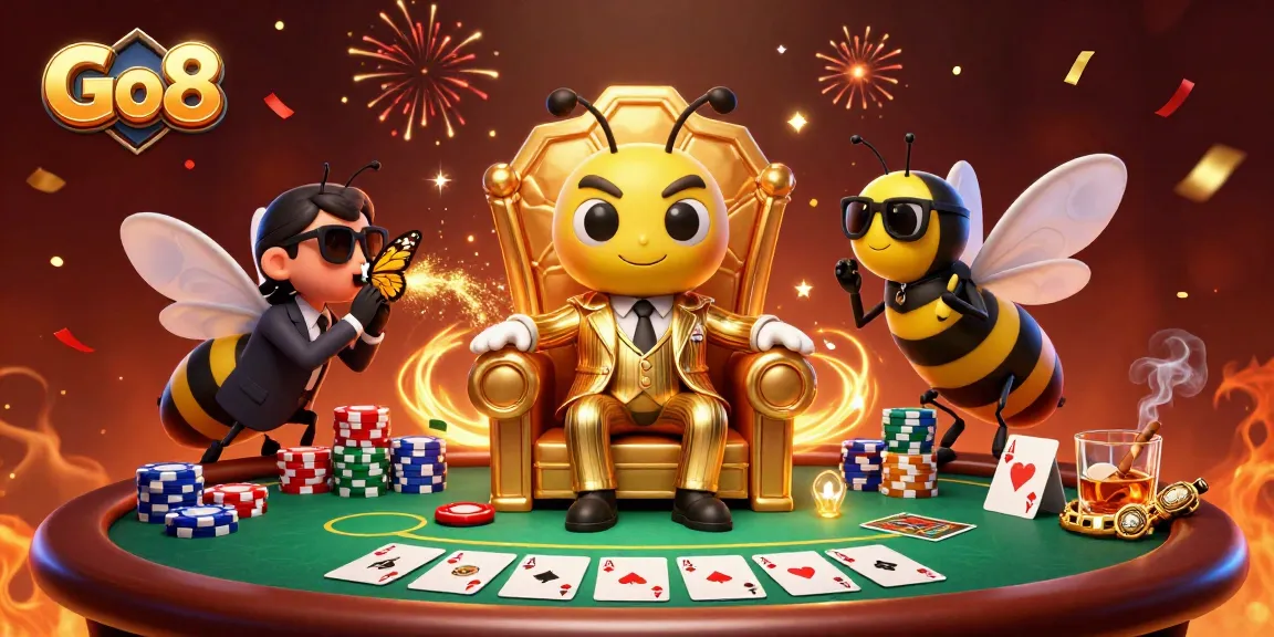 Engage with Go8's thrilling gaming experience while enjoying vibrant casino scenes and dynamic action.