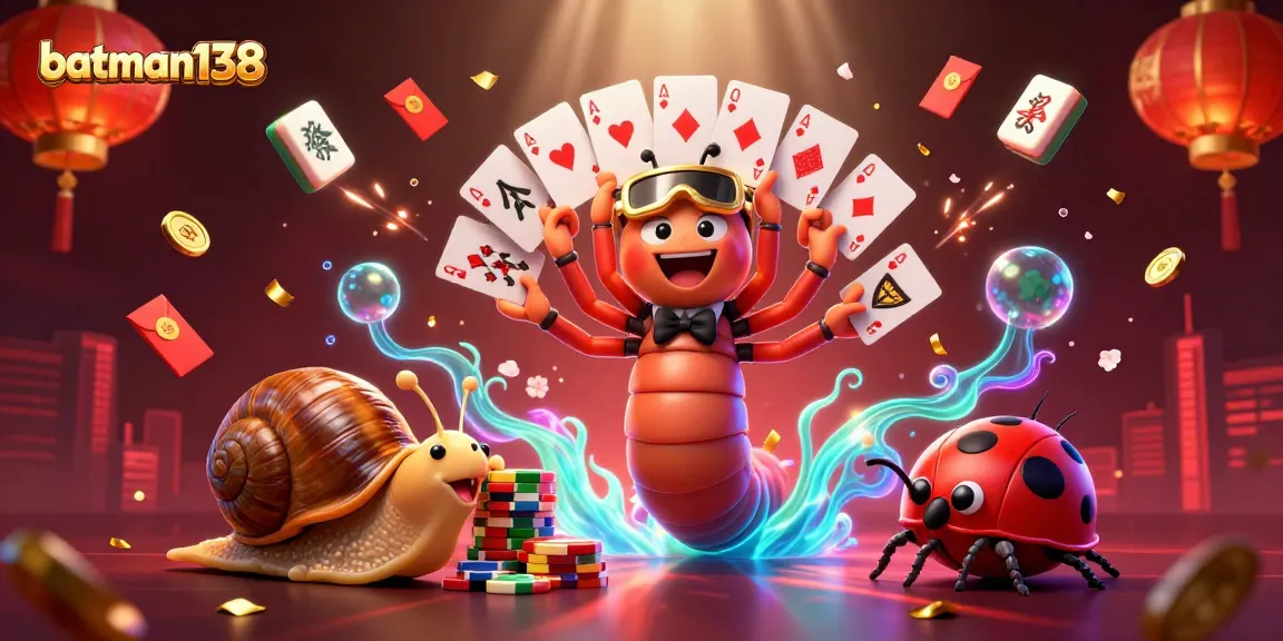 batman138 bermain dengan peta poker dan chip besar di kasino yang meriah