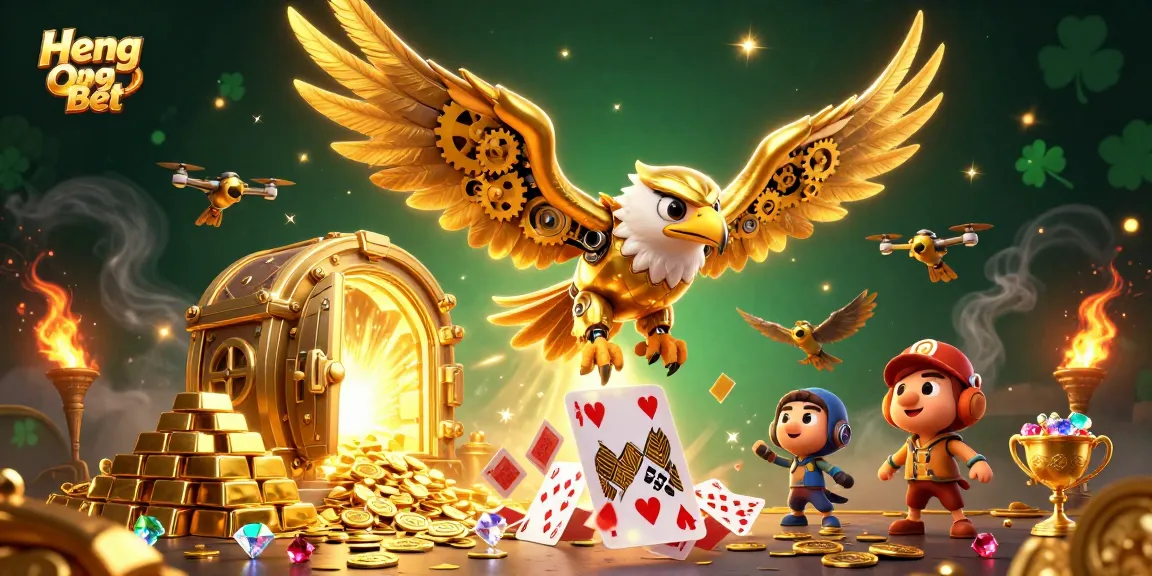 Engage in high-stakes excitement at Heng Ong Bet with immersive 3D casino-themed illustrations.