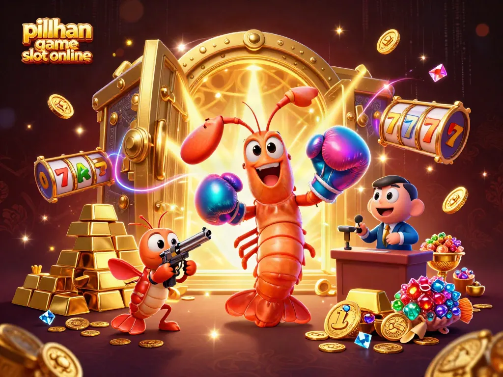 Gambarkan pilihan game slot online yang seru dengan udang mantis bertinju dan teman-temannya.