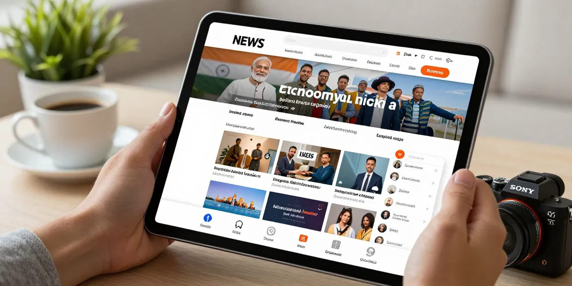 Engaging digital news experience on https://www.theindaily.com showcasing India's latest news updates