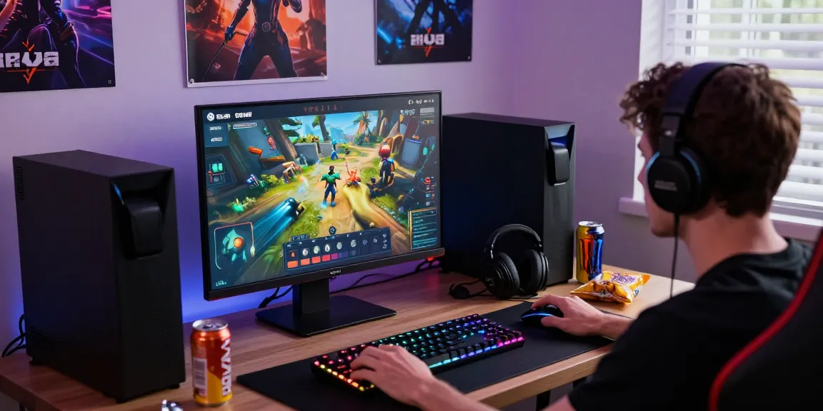 Raja Game login scene with user engaged in colorful gaming setup and vibrant atmosphere.