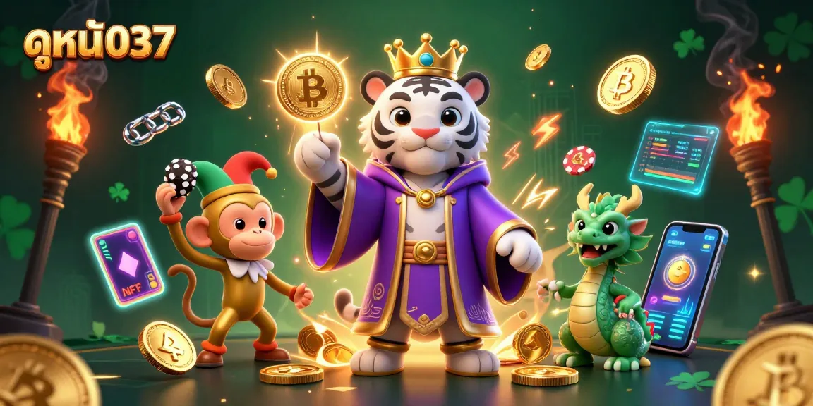 Engage in thrilling gaming action at ดูหนัง037 with vibrant characters and dynamic casino elements.