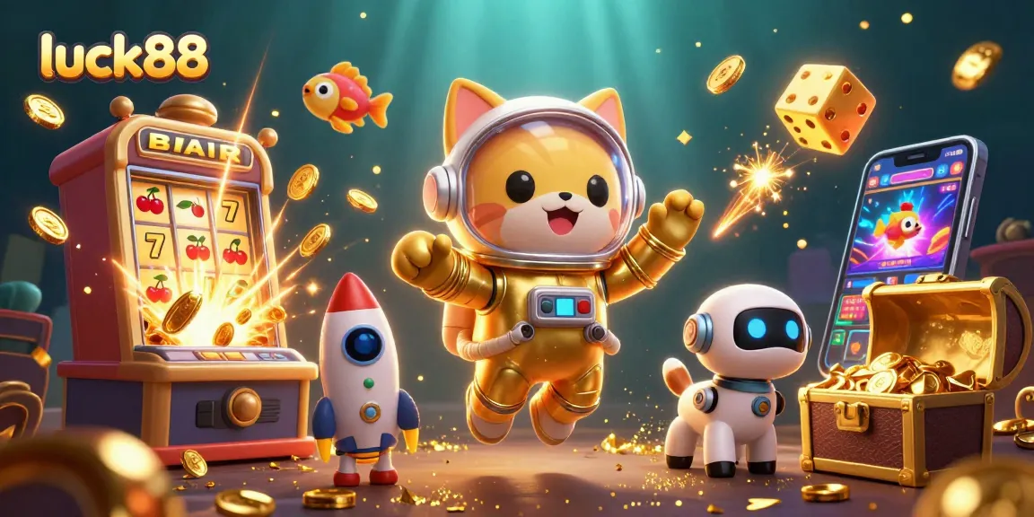 Engage with luck88 by spinning vibrant slot machines in an adventurous cosmic theme.