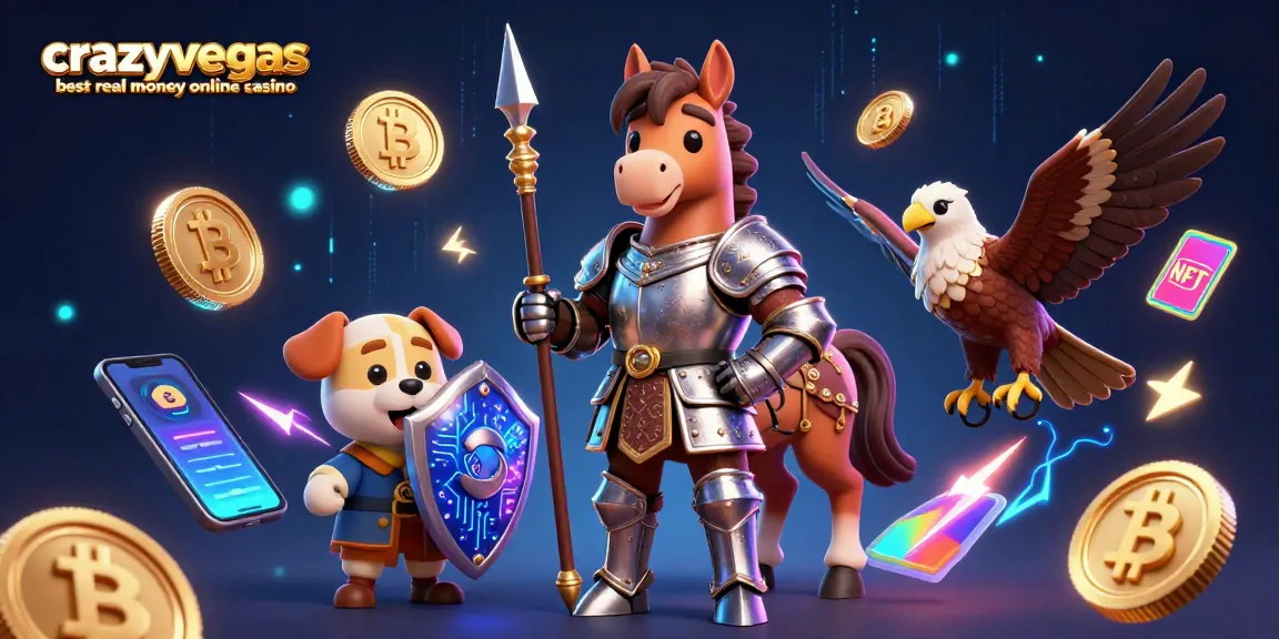 Join the fun at crazyvegas best real money online casino with crypto-themed characters and vibrant gameplay.