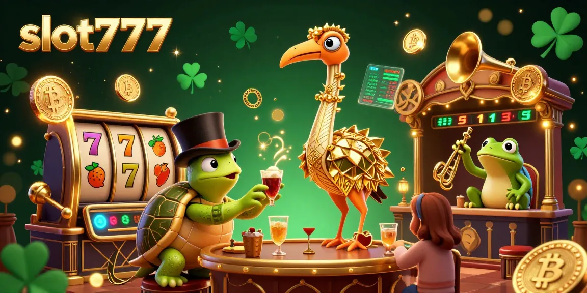 Mainkan slot777 dan menangkan jackpot besar dengan simbol buah yang mencolok dalam ilustrasi kasino yang menarik ini.
