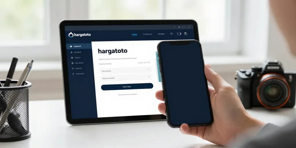 Akses login hargatoto yang mudah digunakan dengan tampilan rapi dan informatif.