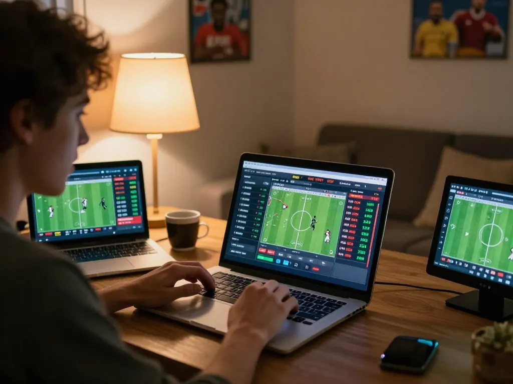 Engaging sports betting atmosphere with a focus on luongsontv, showing live odds and a user-friendly interface.