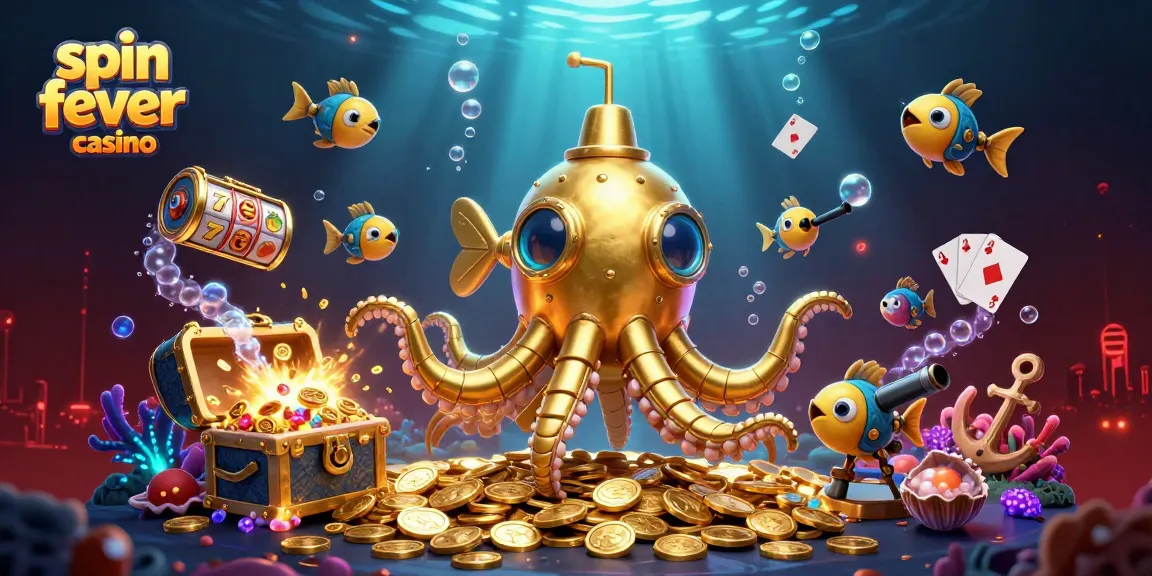 Experience the excitement at spin fever casino with vibrant slot reels and golden treasures.