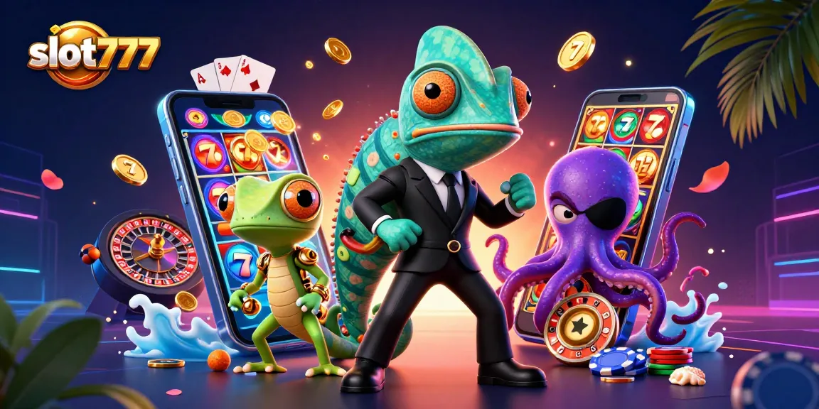 Engage in thrilling gameplay with slot777, featuring colorful 3D characters and dynamic gaming elements.