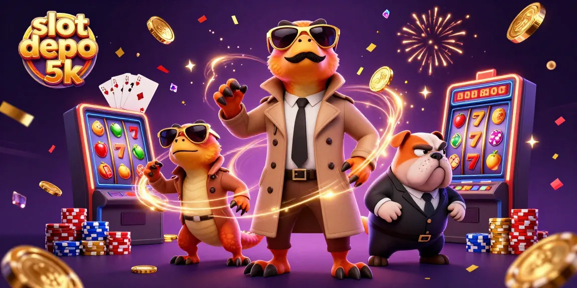 Raih jackpot lebih besar dengan slot depo 5k, menyaksikan tiga raptor dan anjing bulldog di kasino.
