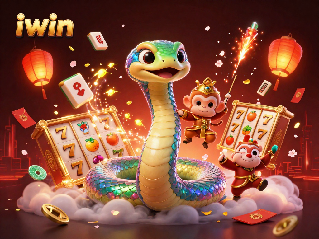 Win big with iwin's vibrant 3D casino scene brimming with action and energy.