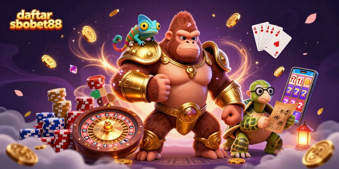 Engage in thrilling betting action with daftar sbobet88 through this colorful 3D illustration featuring iconic characters.