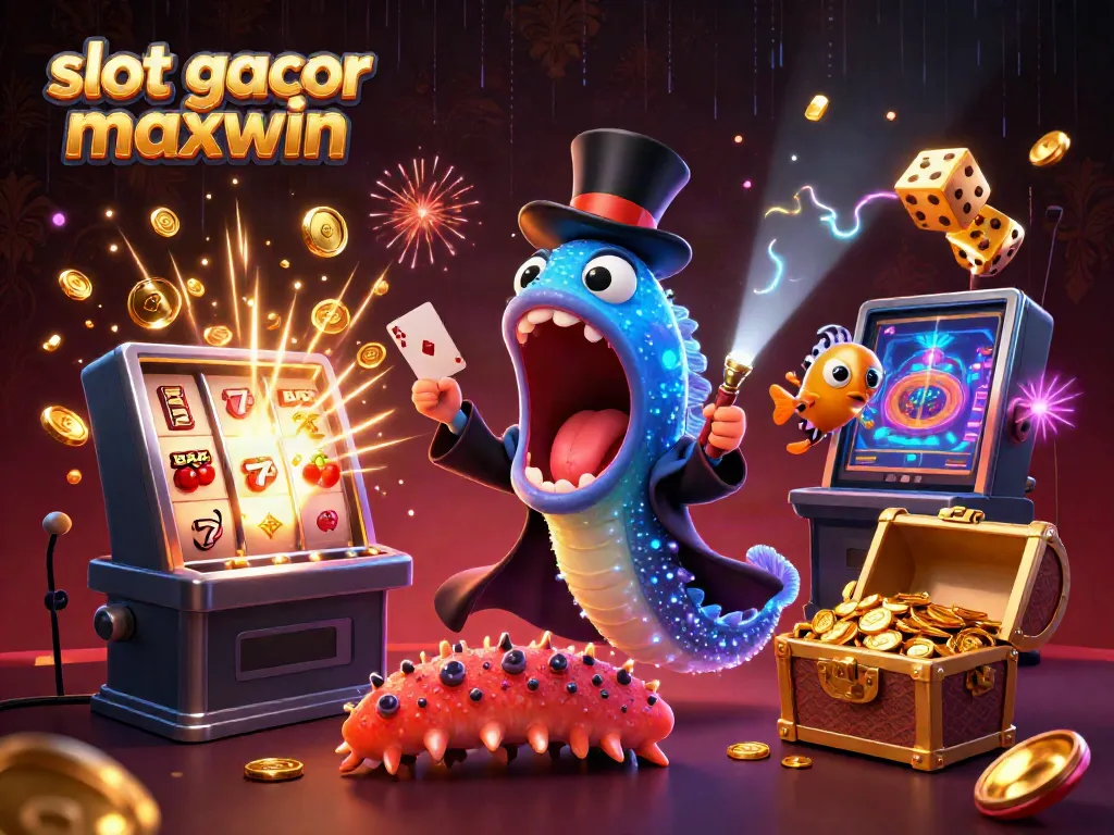 Gulper eel melakukan trik sulap slot gacor maxwin dengan efek Jackpot yang menakjubkan.