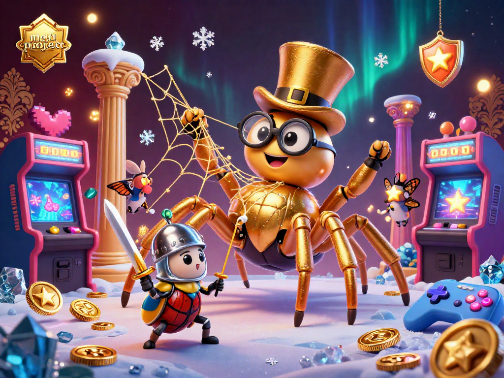 Melt-project showcases vibrant 3D cartoon characters in a dynamic casino scene, weaving excitement and engagement.