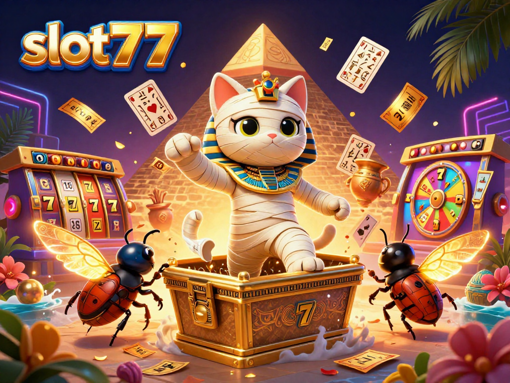Engage with slot777 and experience the thrill of jackpots in this vibrant casino illustration.