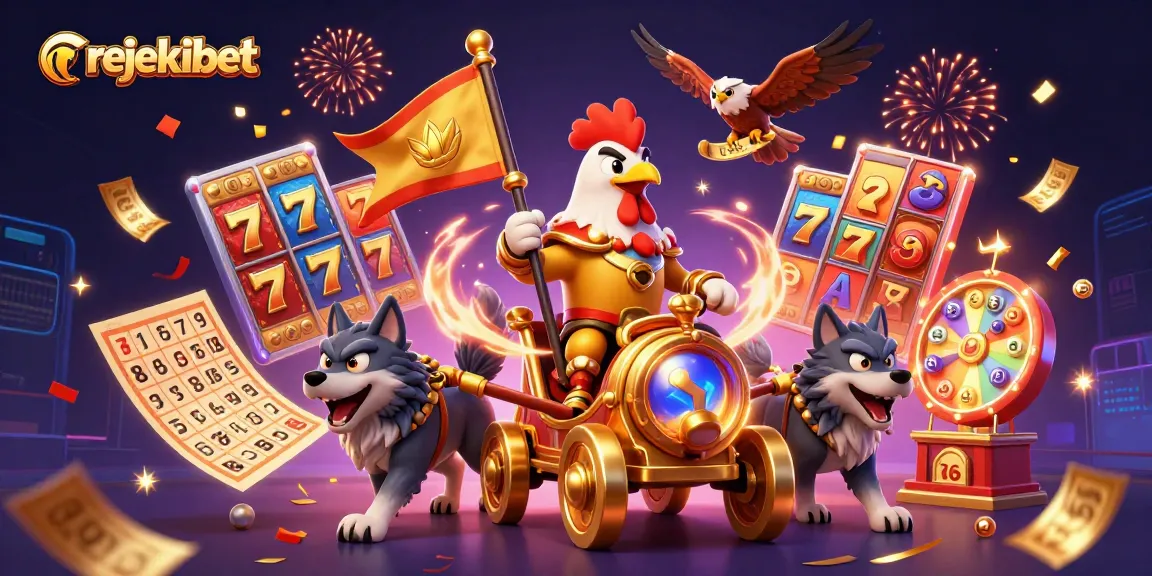 Join the rejekibet adventure in this dynamic 3D scene filled with exciting slots and jackpot wins.